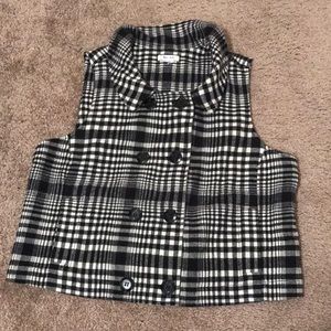 Black and White Vest